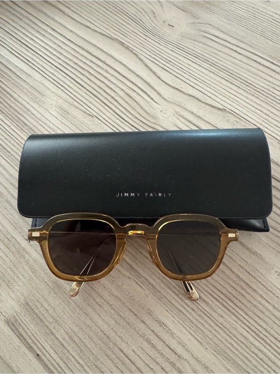 Jimmy Fairly Accessories - Jimmy Fairly Women's Amber Brown Square Sunglasses